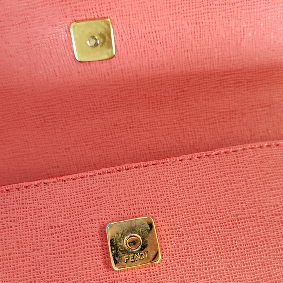 Coral Leather Fendi Crossbody Bag - Picture 16 of 16